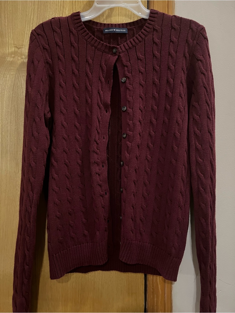 BRANDY MELVILLE Amalie Cable Knit Cardigan